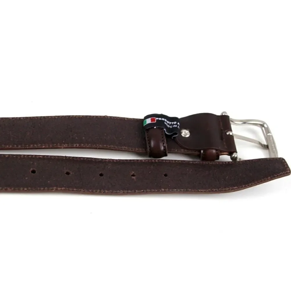 Vera Pelle Italy BROWN GENUINE LEATHER 1.25